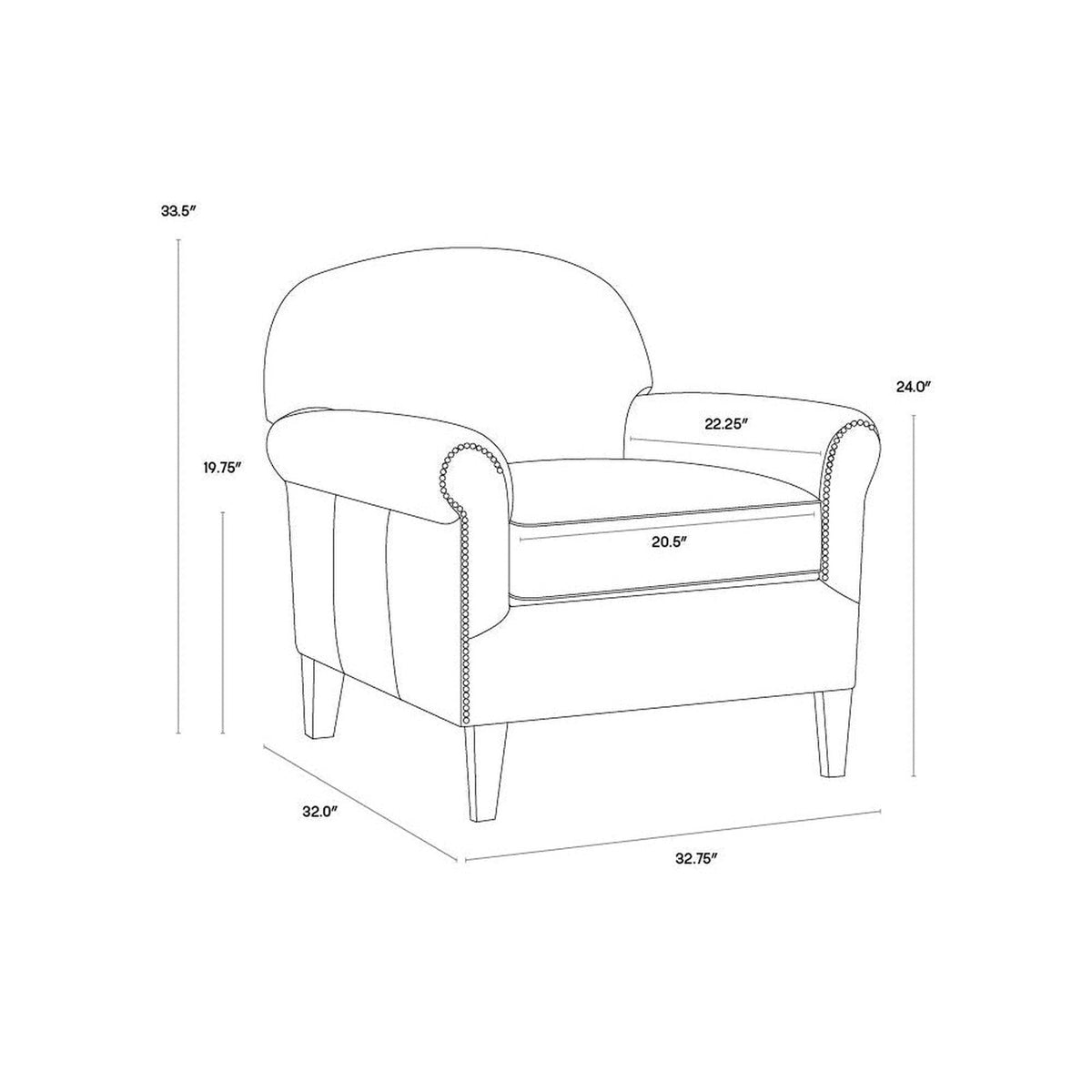 Sunpan Bastoni Lounge Chair