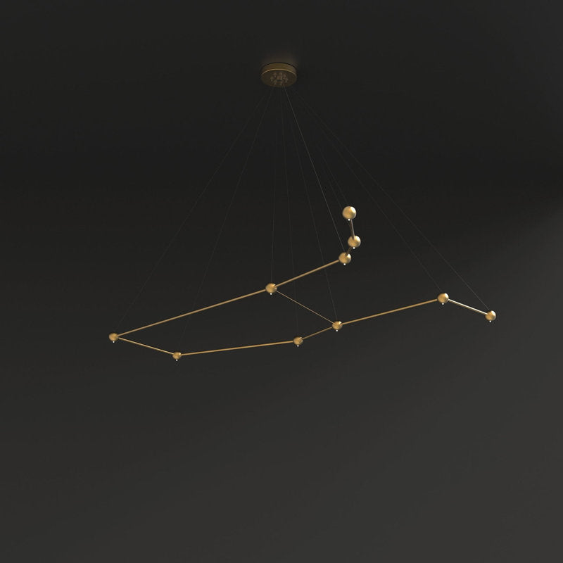10 - Light Unique Geometric Chandelier