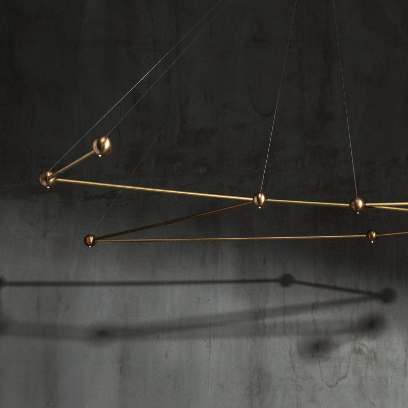 10 - Light Unique Geometric Chandelier