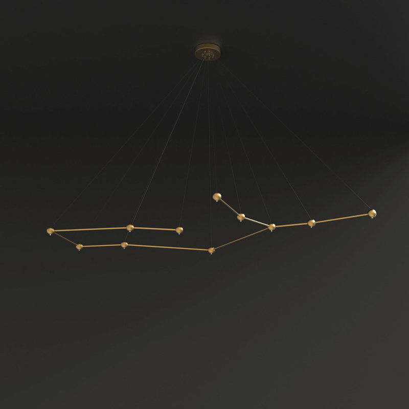 11 - Light Unique Geometric Chandelier