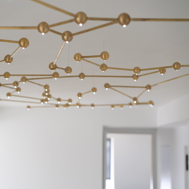 11 - Light Unique Geometric Chandelier