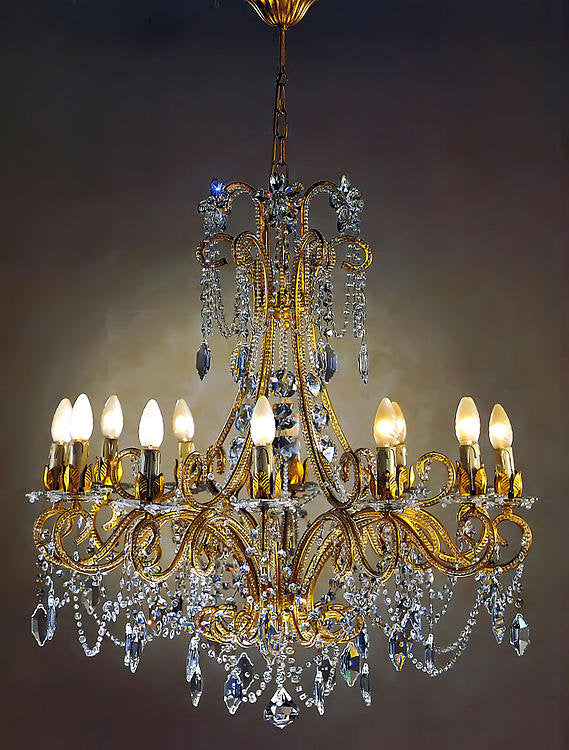 12 - Light Candle Style Classic / Traditional Chandelier