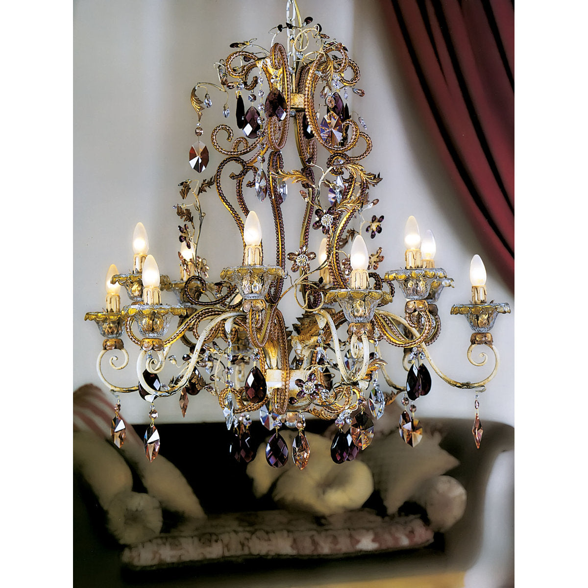 12 - Light Candle Style Classic / Traditional Chandelier