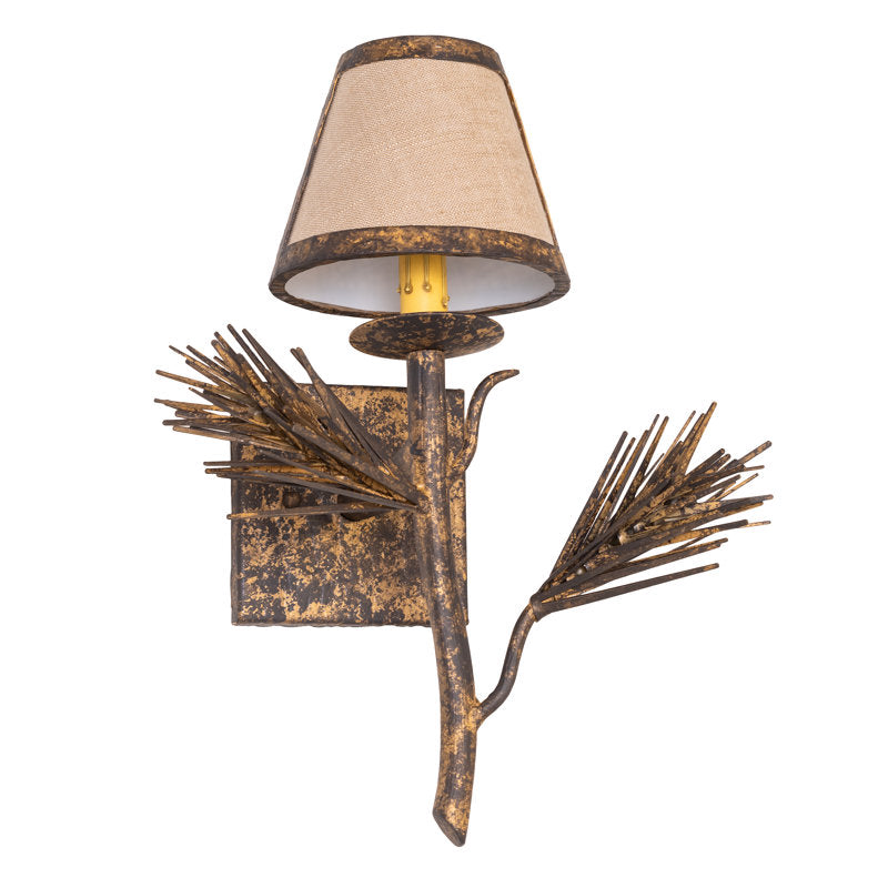 12" Wide Lone Pine Left Wall Sconce