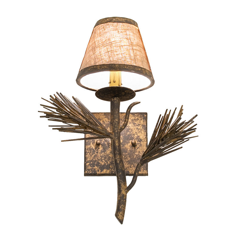 12" Wide Lone Pine Left Wall Sconce