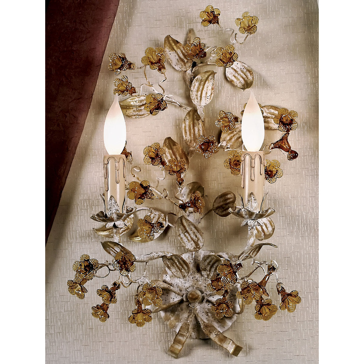 2-Light Candle Wall Light