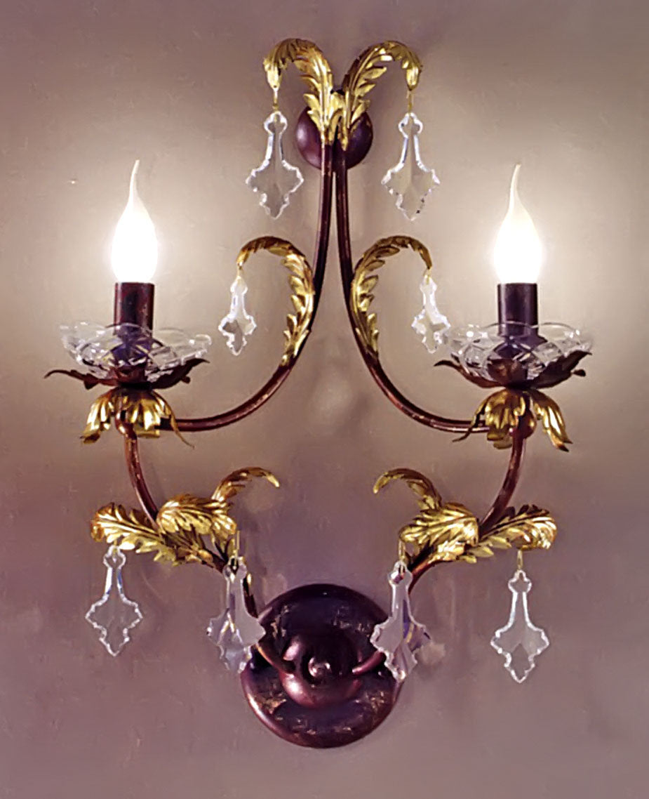 2-Light Candle Wall Light