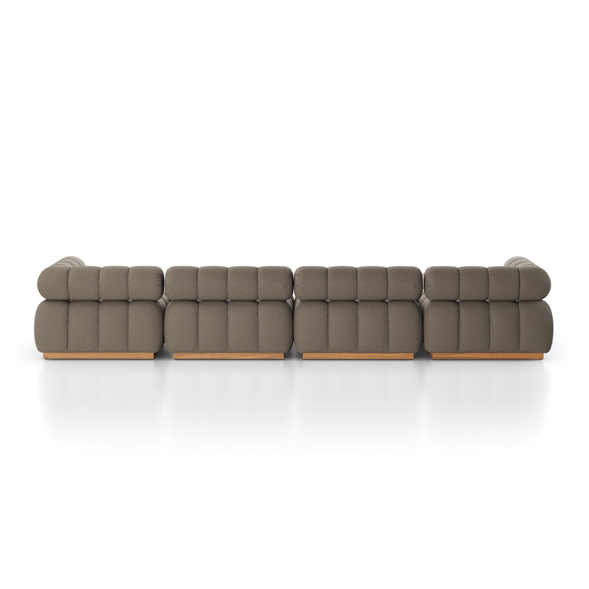 Four Hands Roma Outdoor 4-Piece Sectional with Ottoman