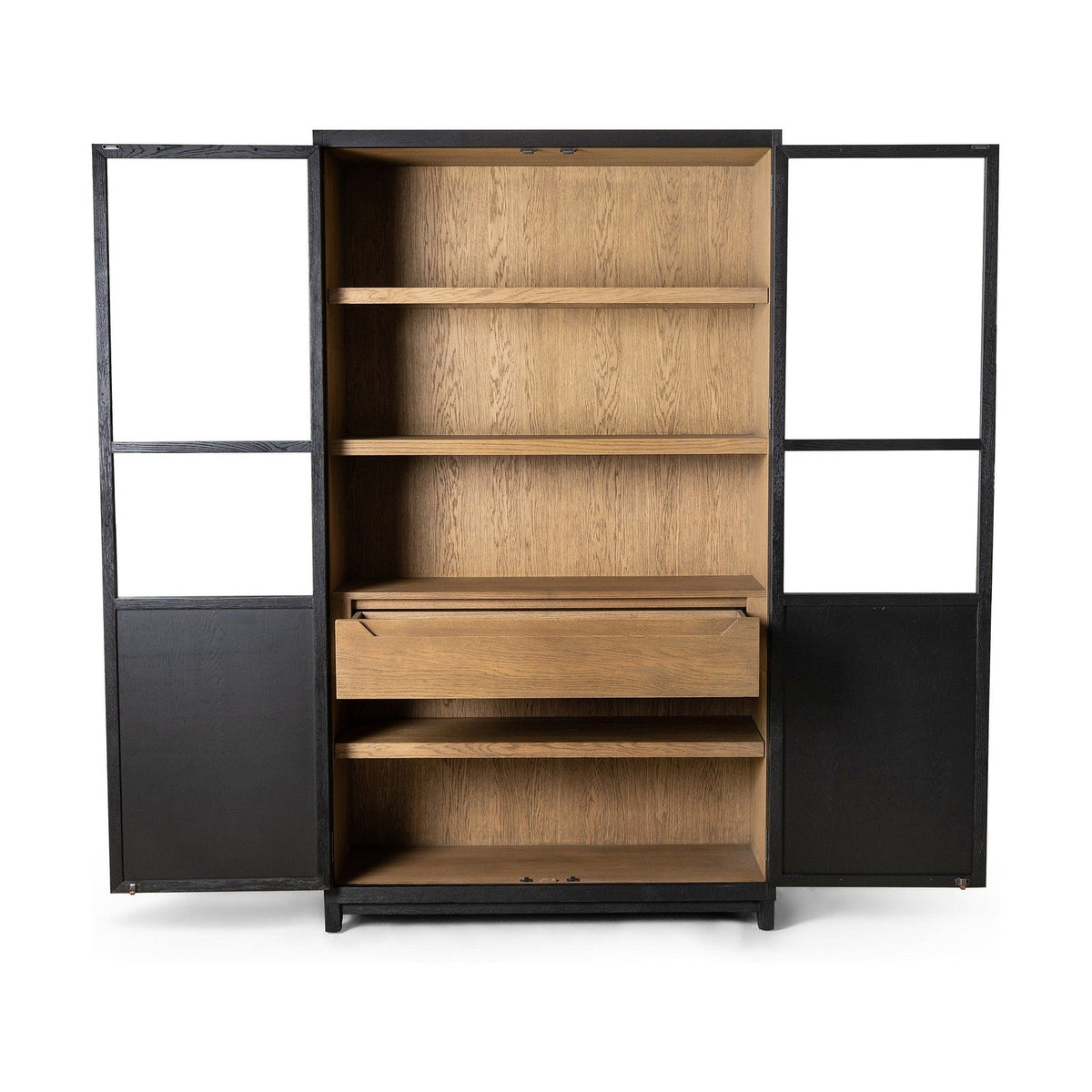 Four Hands Millie Panel and Glass Door Cabinet