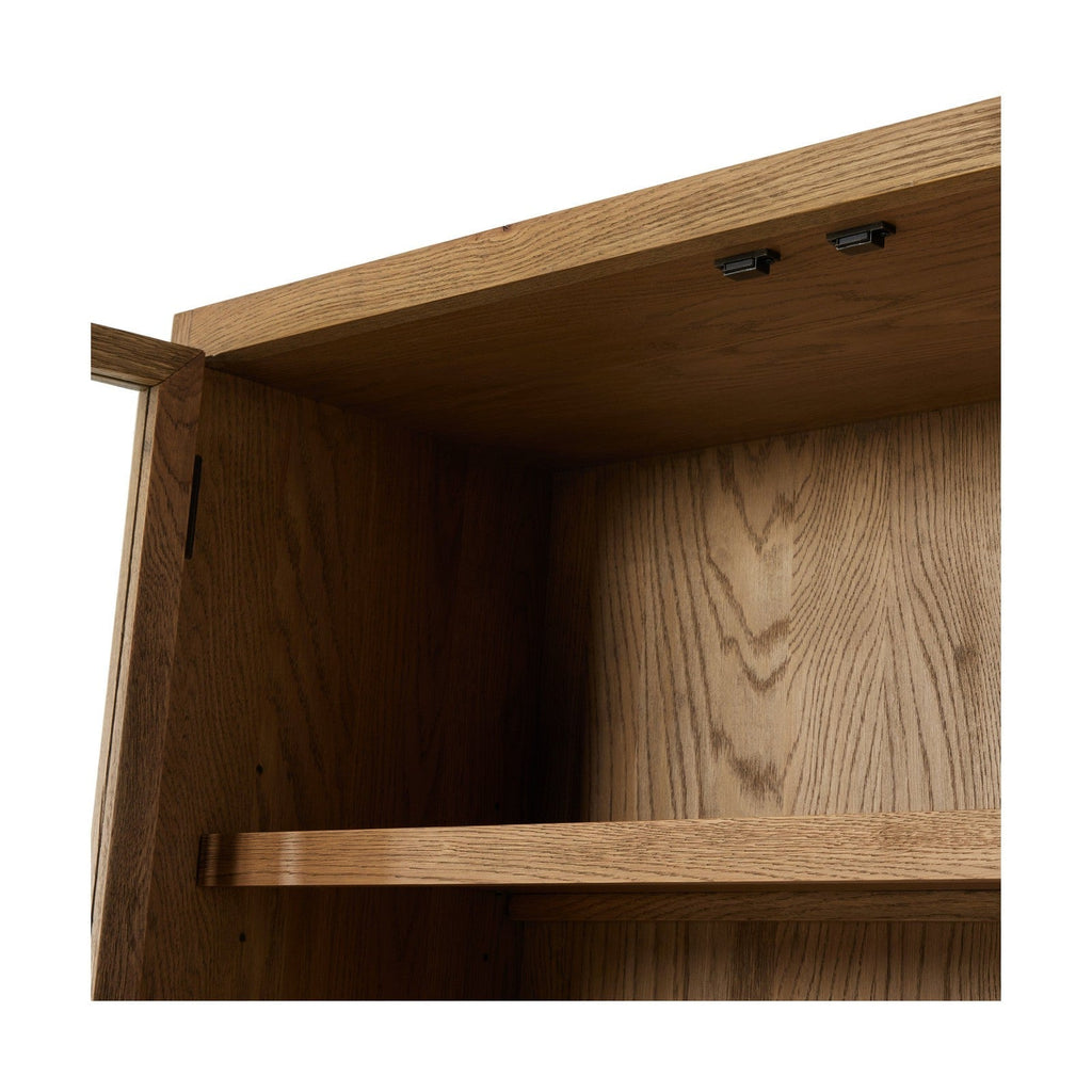 Four Hands Millie Panel and Glass Door Cabinet