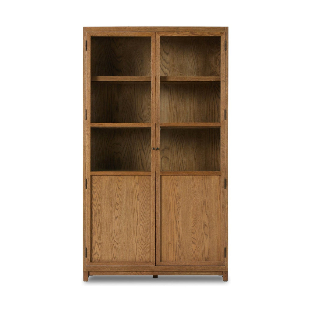 Four Hands Millie Panel and Glass Door Cabinet