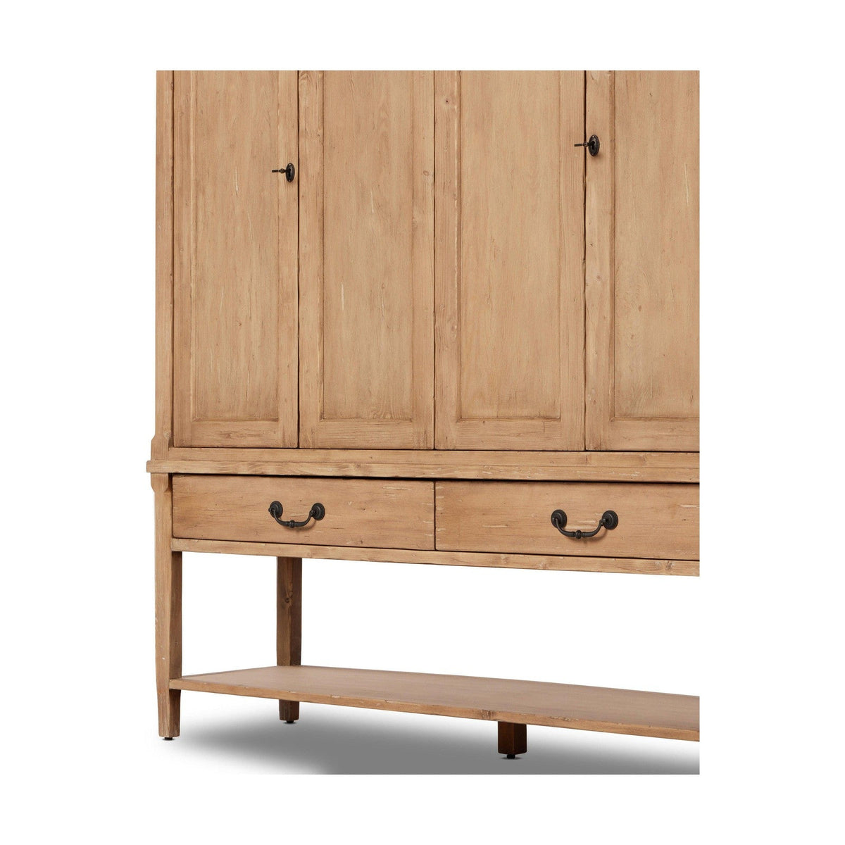 Four Hands Brimley Wide Cabinet-Aged Light Pine