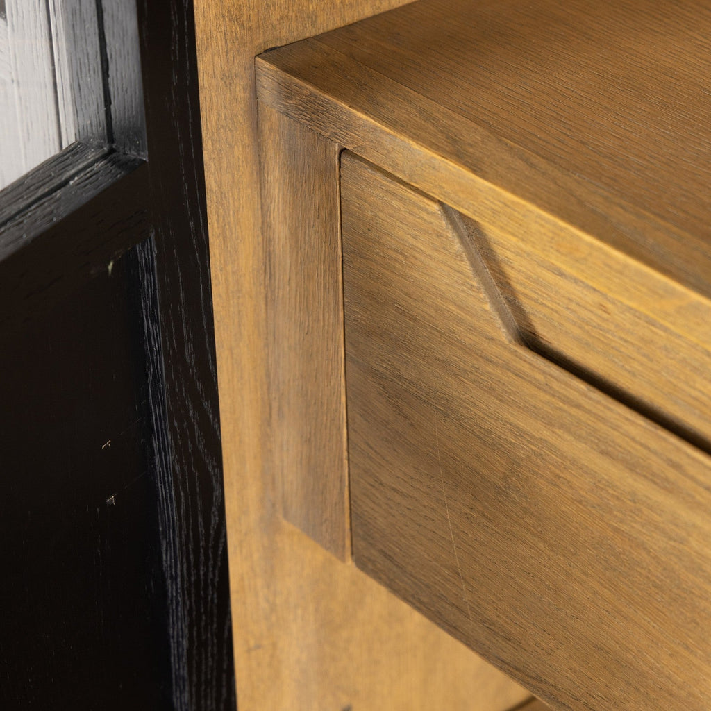 Four Hands Millie Panel and Glass Door Double Cabinet