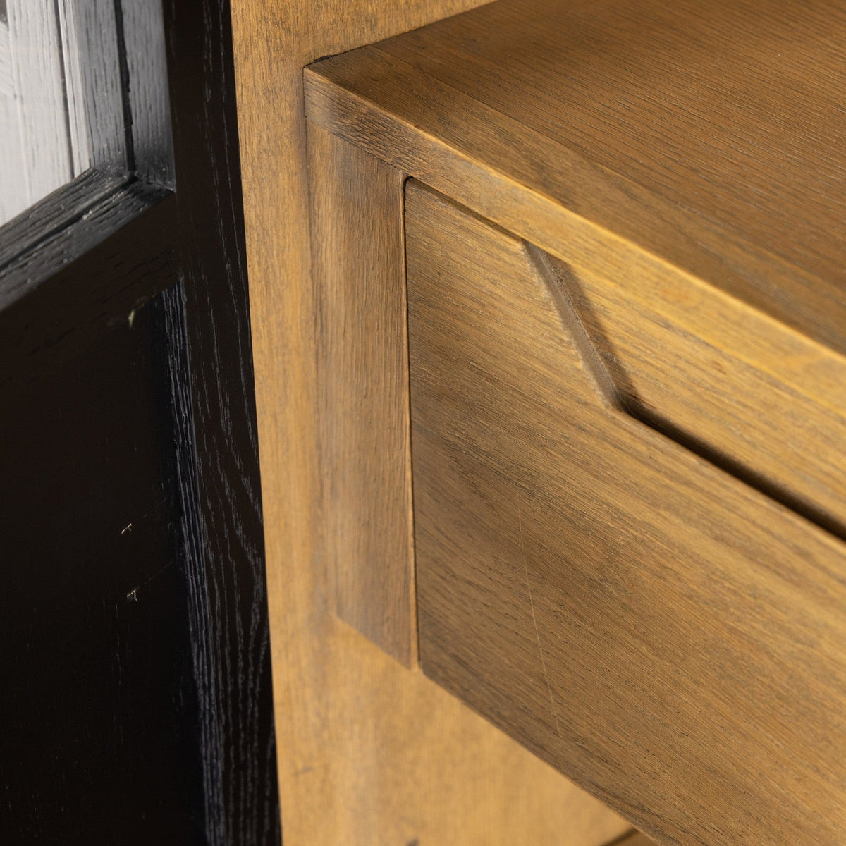 Four Hands Millie Panel and Glass Door Double Cabinet