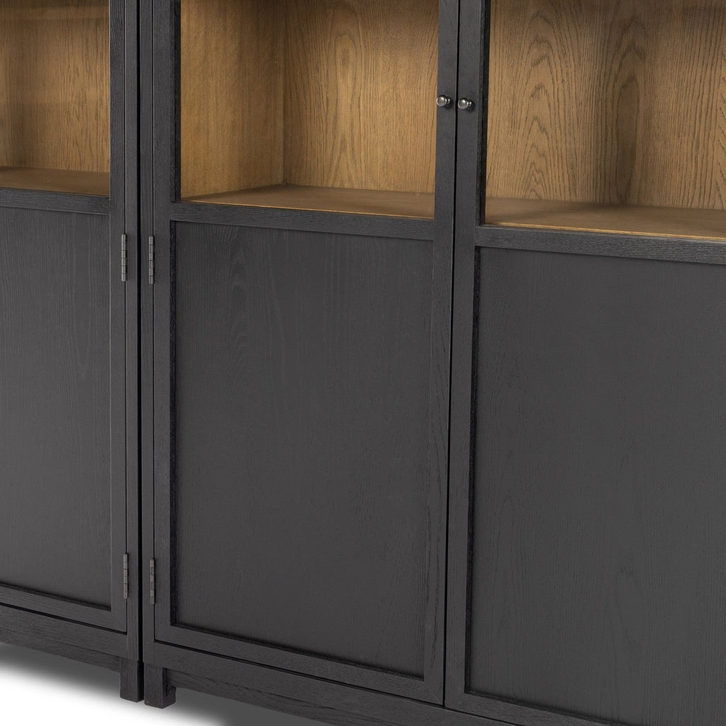 Four Hands Millie Panel and Glass Door Double Cabinet
