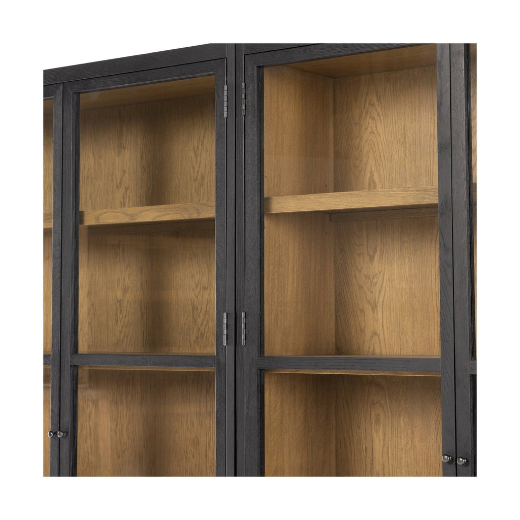 Four Hands Millie Panel and Glass Door Double Cabinet
