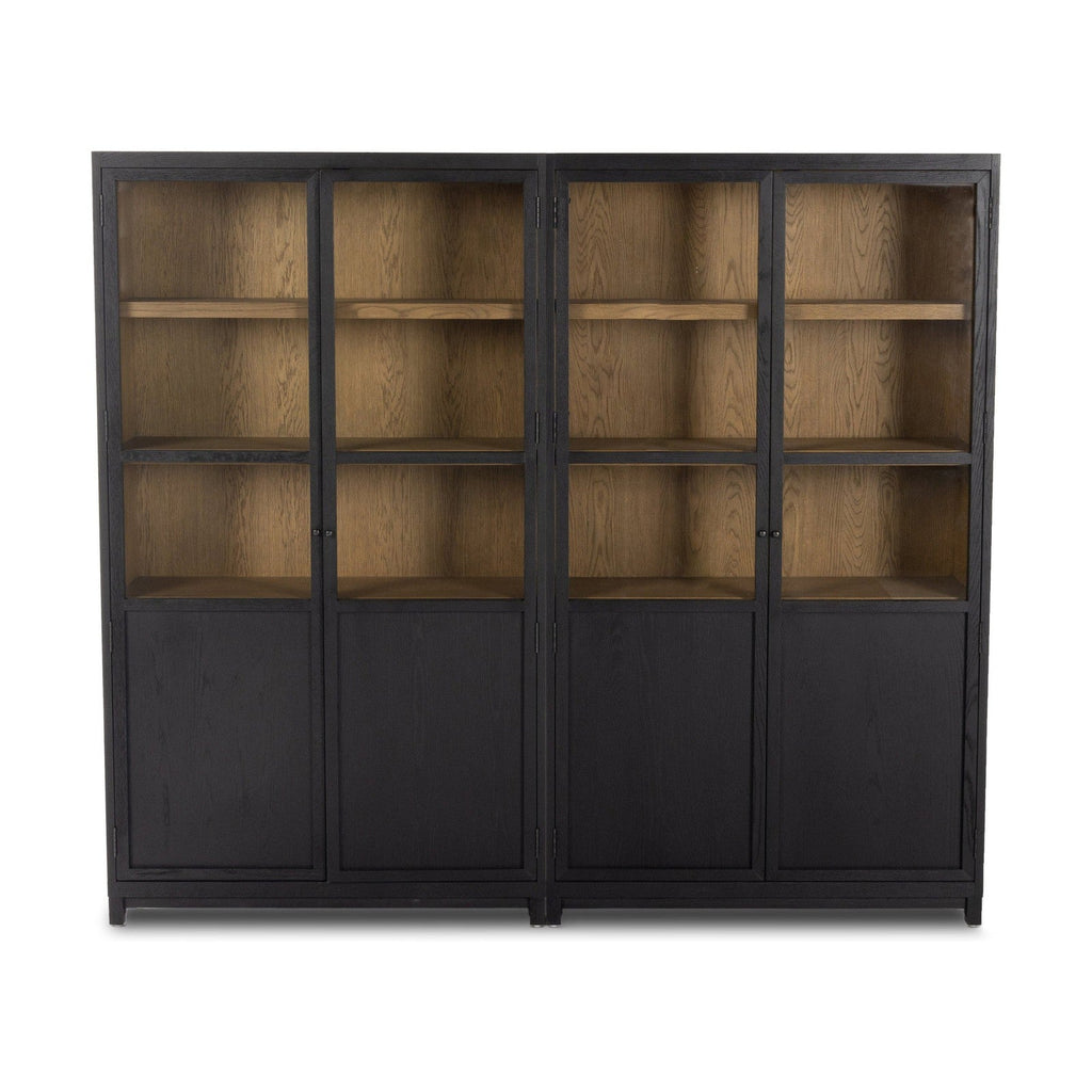 Four Hands Millie Panel and Glass Door Double Cabinet