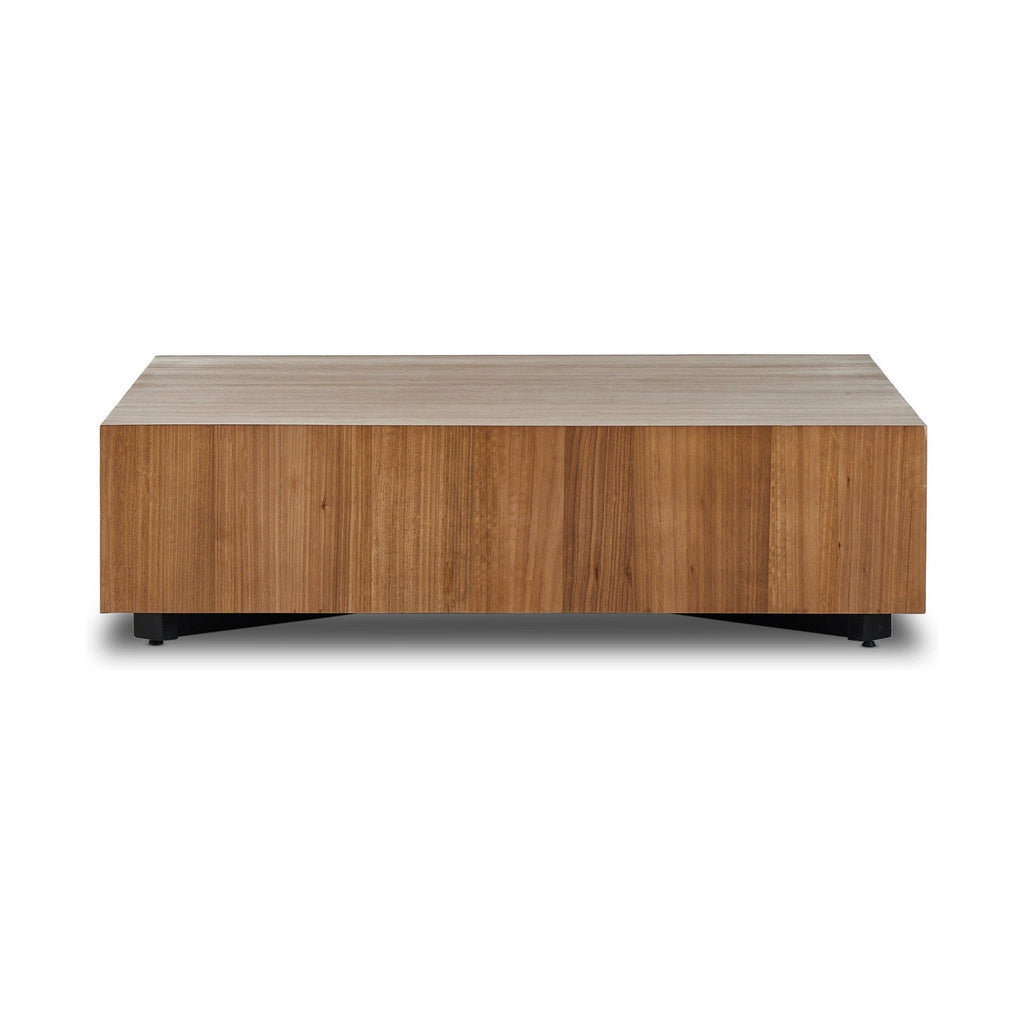Four Hands Hudson Large Square Coffee Table-Natural