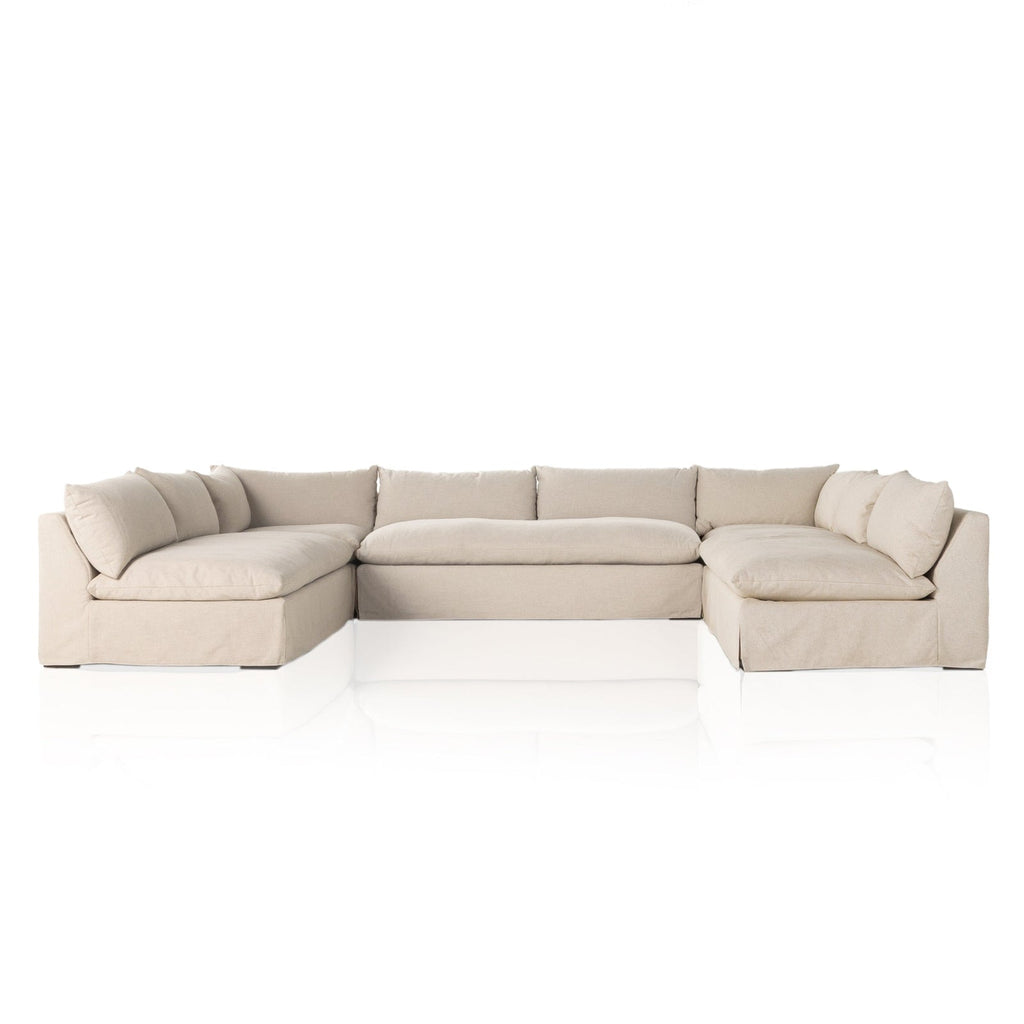 Four Hands Grant Slipcover 5-Piece Sectional