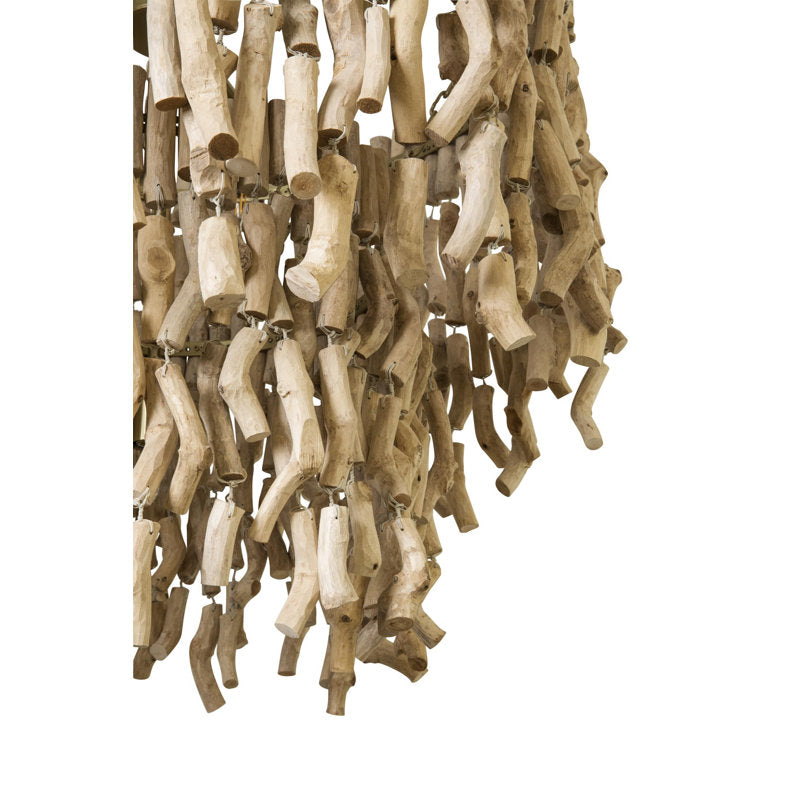 'Wiggle' Wood Chandelier
