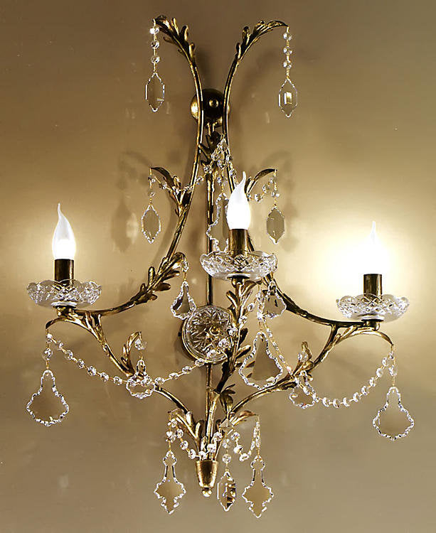 3-Light Candle Wall Light