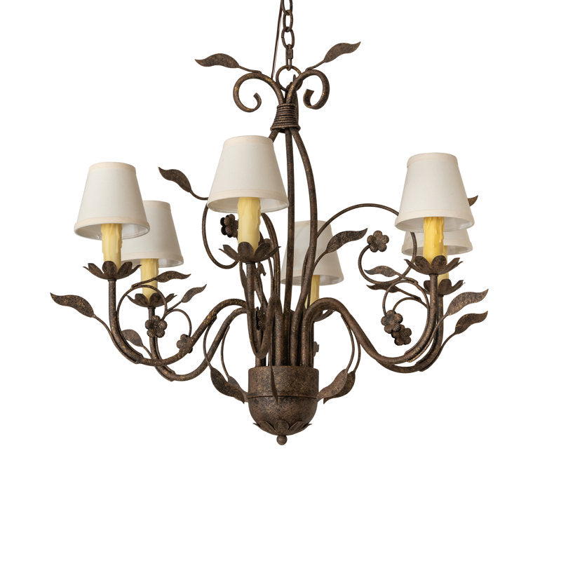 31" Wide Bordeaux 6 Light Chandelier