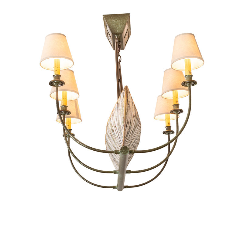 35" Long Canoe 4 Light Chandelier