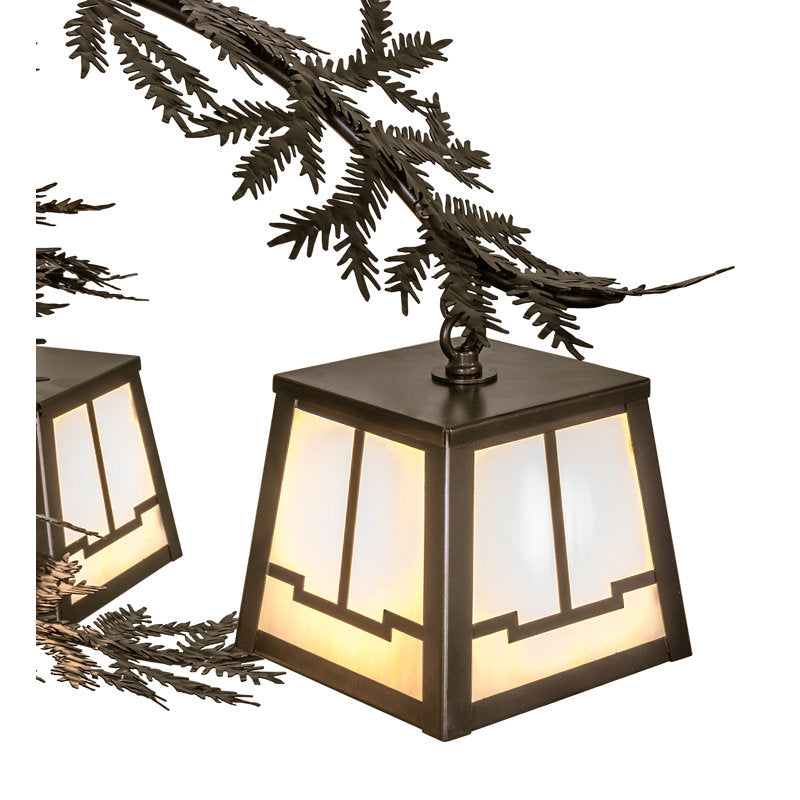 36" Wide Pine Branch Valley View 5 Light Chandelier
