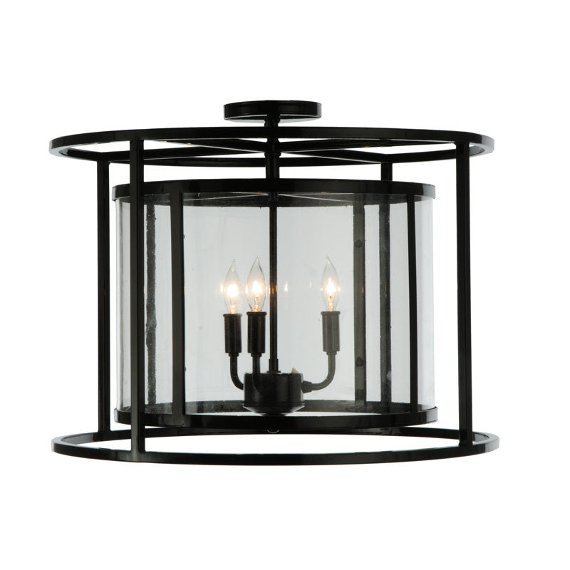 3 - Light Semi Flush Mount