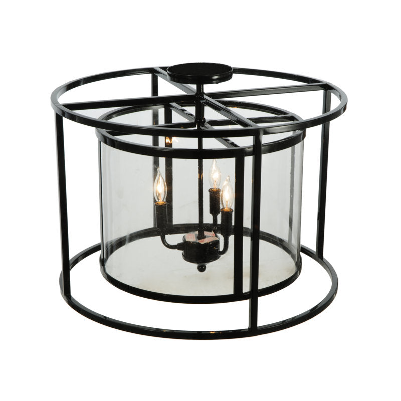 3 - Light Semi Flush Mount