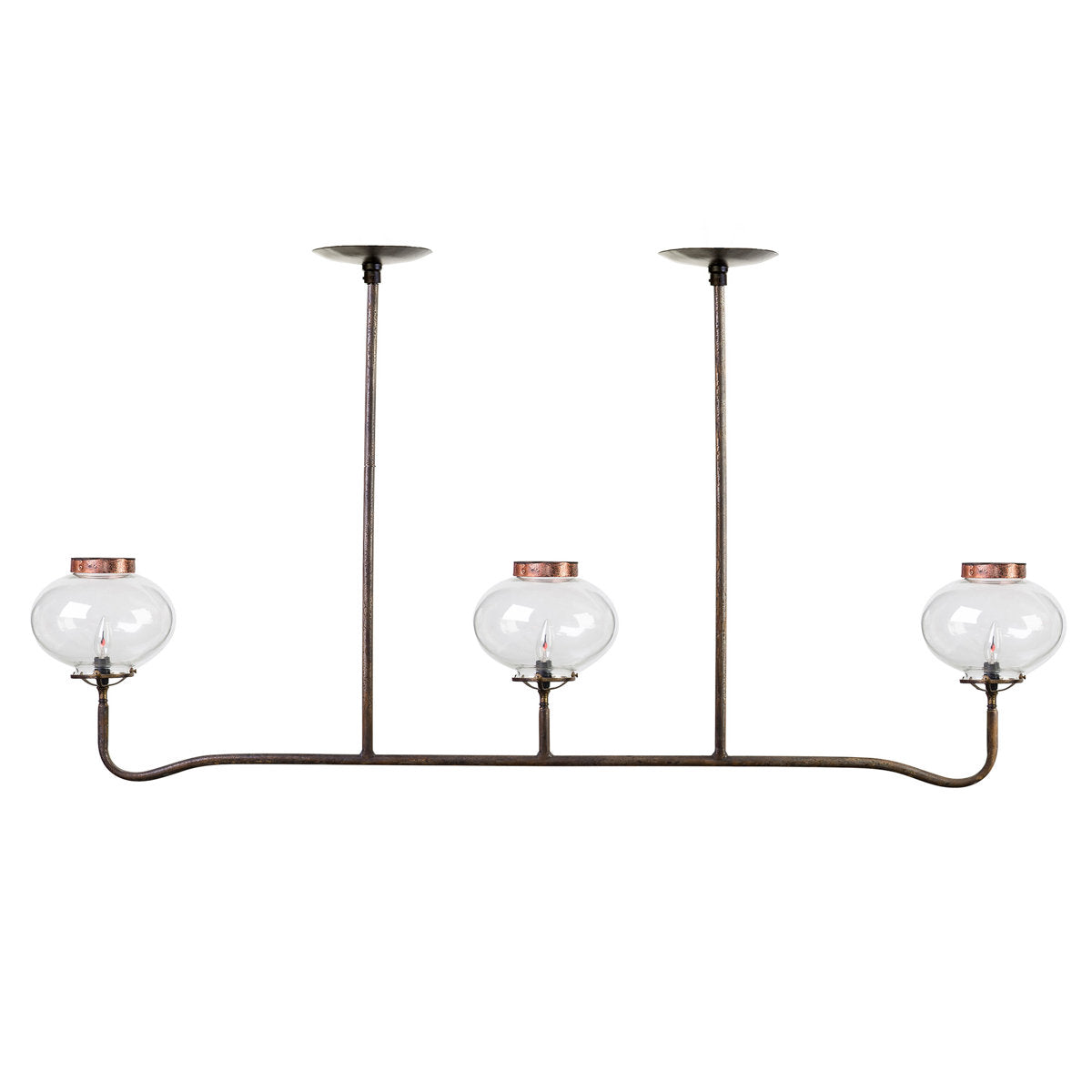 3 Light Gas Replica Chandelier