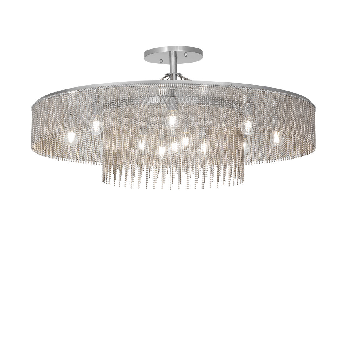 48" Wide Ball Chain Chandelier