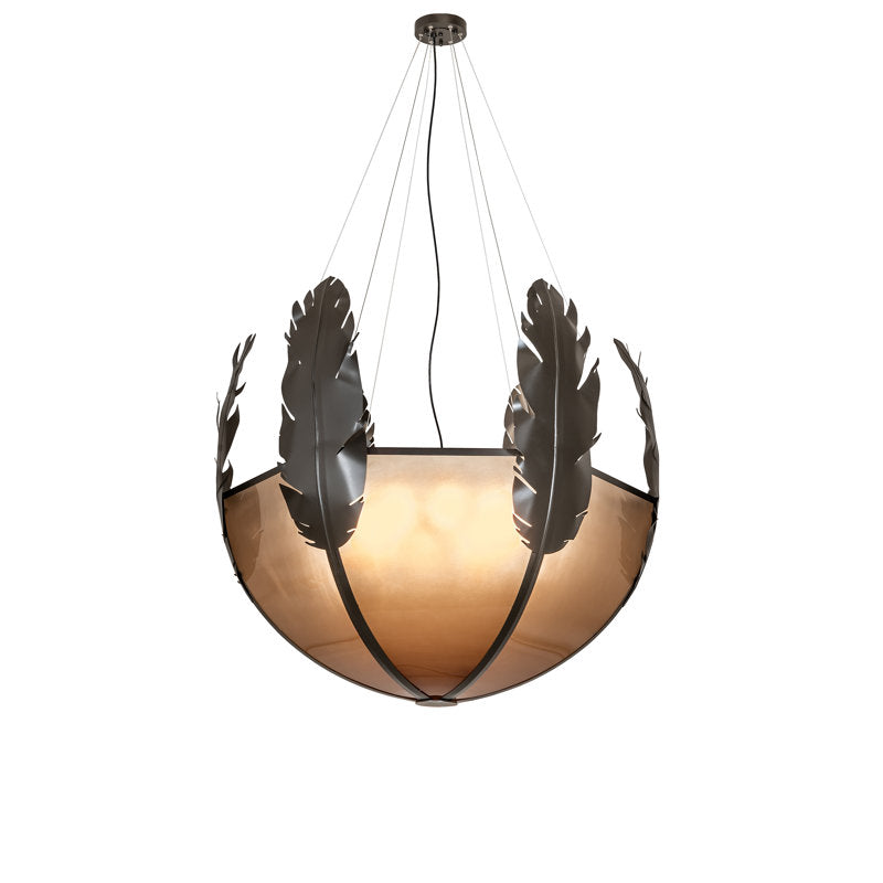48" Wide Feather Pendant