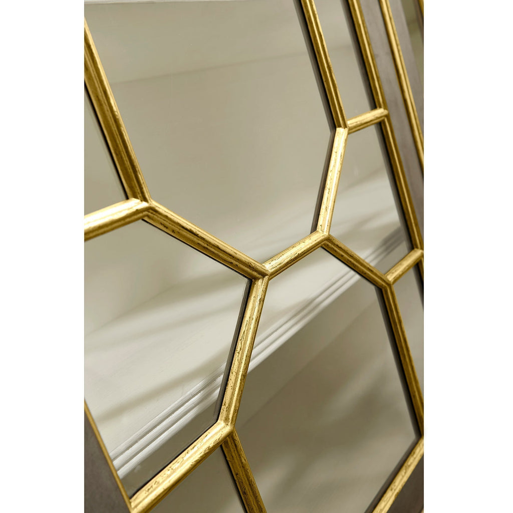 Jonathan Charles Buckingham Georgian Grey & Gilded Secretary Cabinet (492260-PBG)