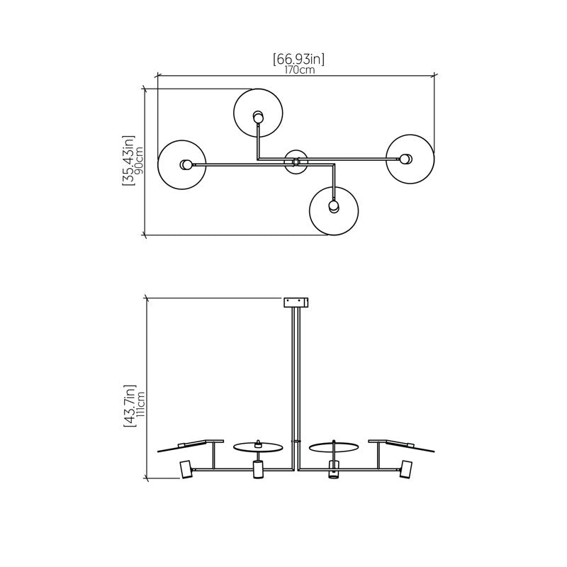 4 - Light Chandelier