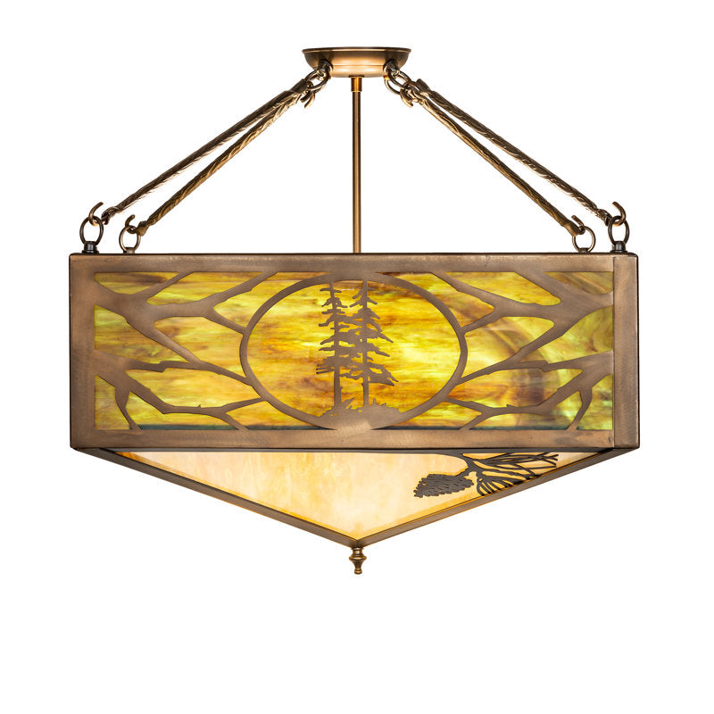 4 - Light Semi Flush Mount