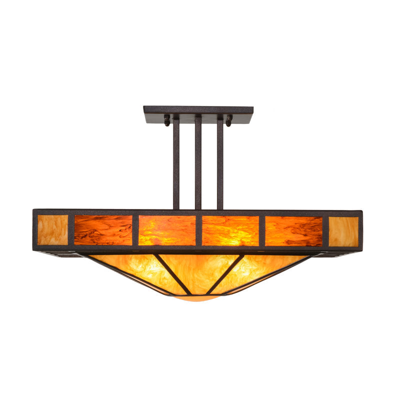 4 - Light Semi Flush Mount