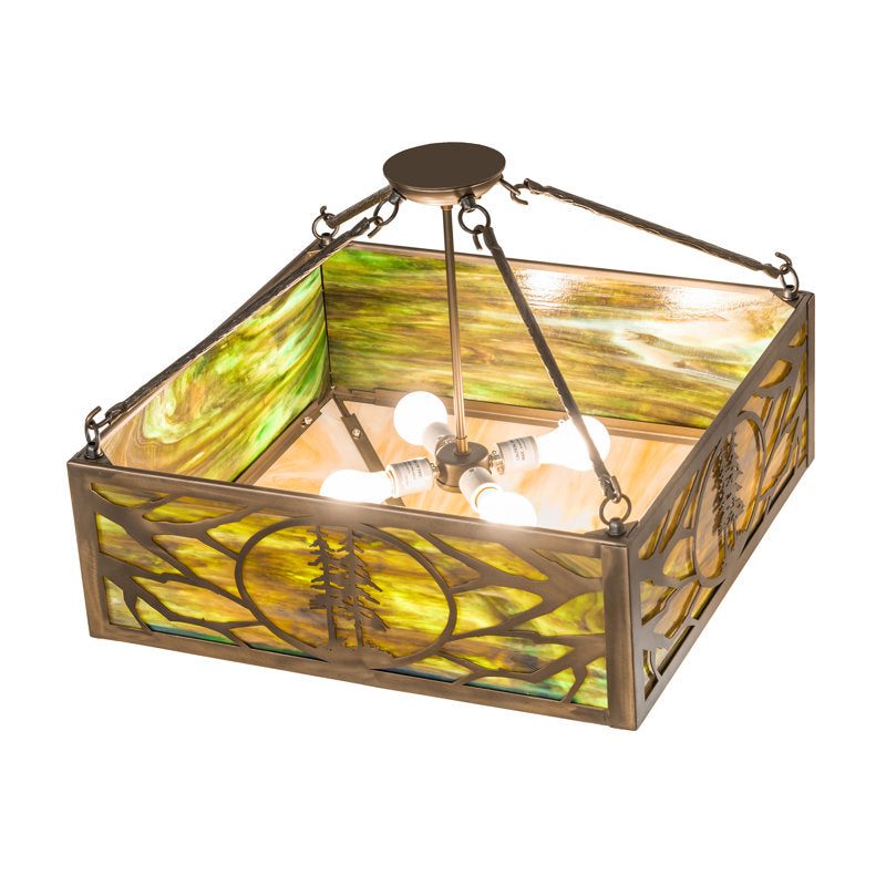 4 - Light Semi Flush Mount