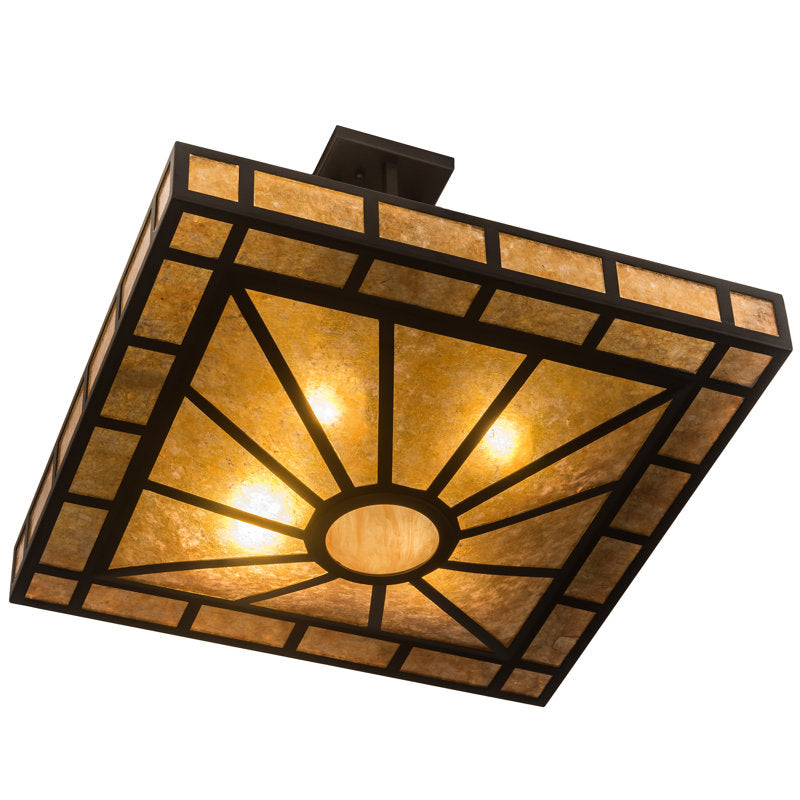 4 - Light Semi Flush Mount