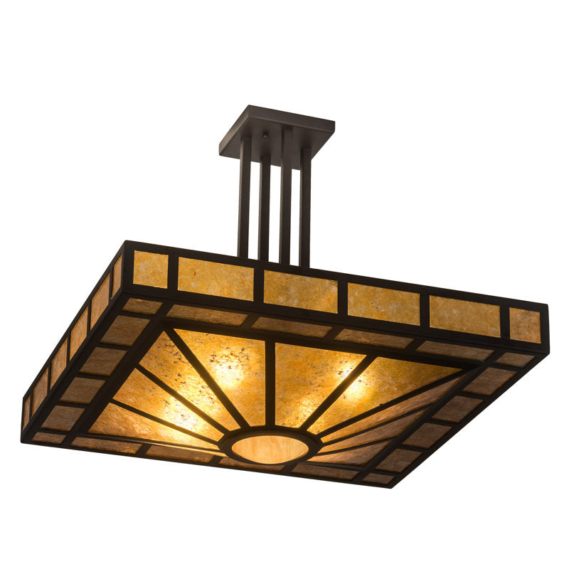 4 - Light Semi Flush Mount