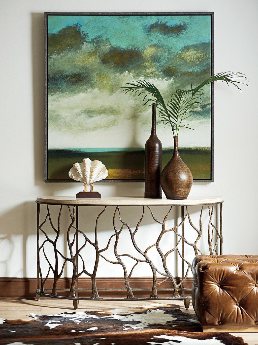 Tommy Bahama Home Los Altos Bannister Garden Console Table