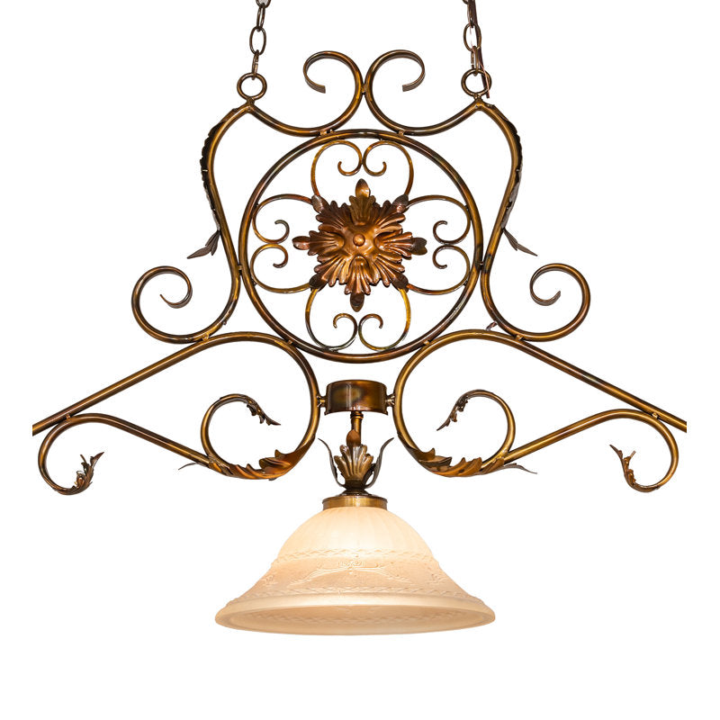 54" Long Christabel 3 Light Oblong Island Pendant