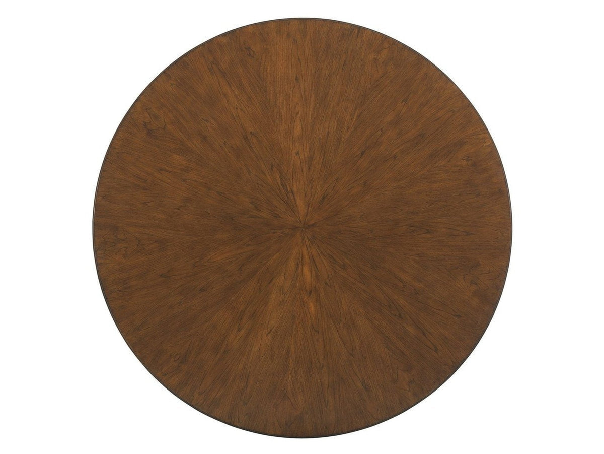 Tommy Bahama Home Island Fusion Meridien Round Dining Table With Wooden Top