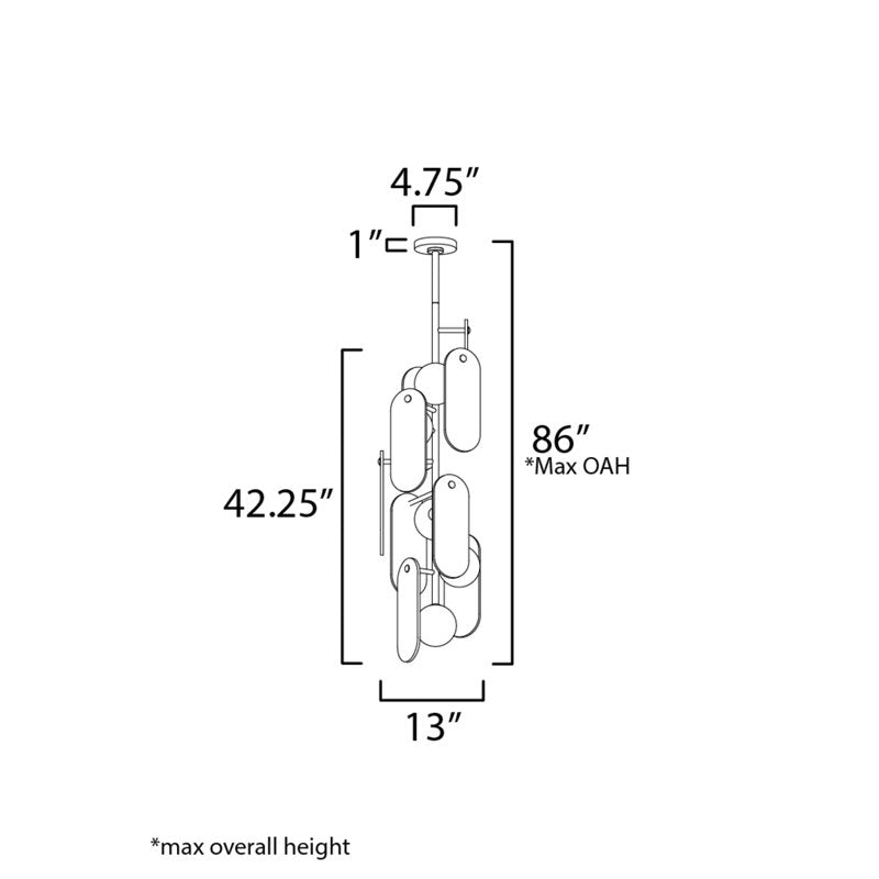 5 - Light LED Pendant