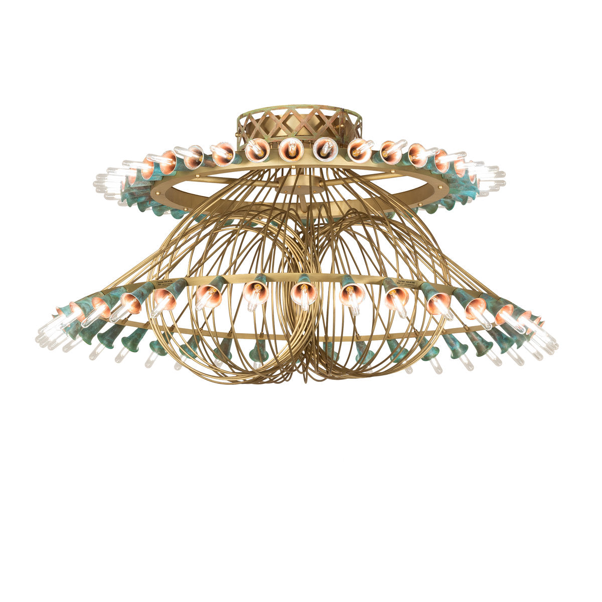 60" Wide Coyle 72 Light Chandelier