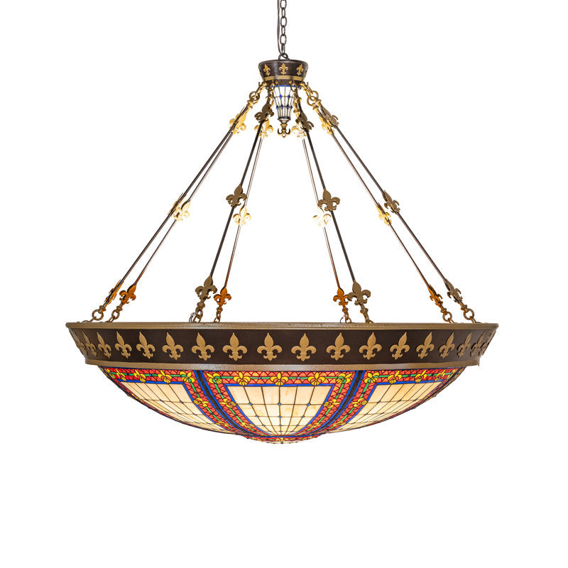 62" Wide Fleur-De-Lis Inverted Pendant