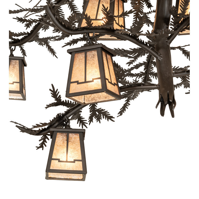 66" Wide Pine Branch Valley View 18 Light Chandelier