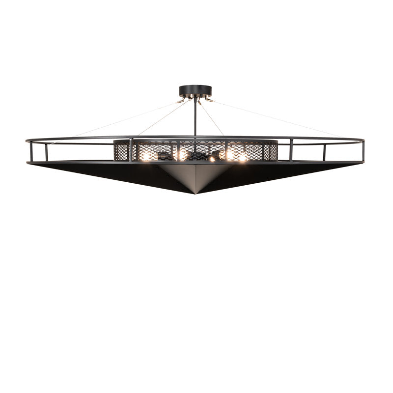6 - Light Semi Flush Mount