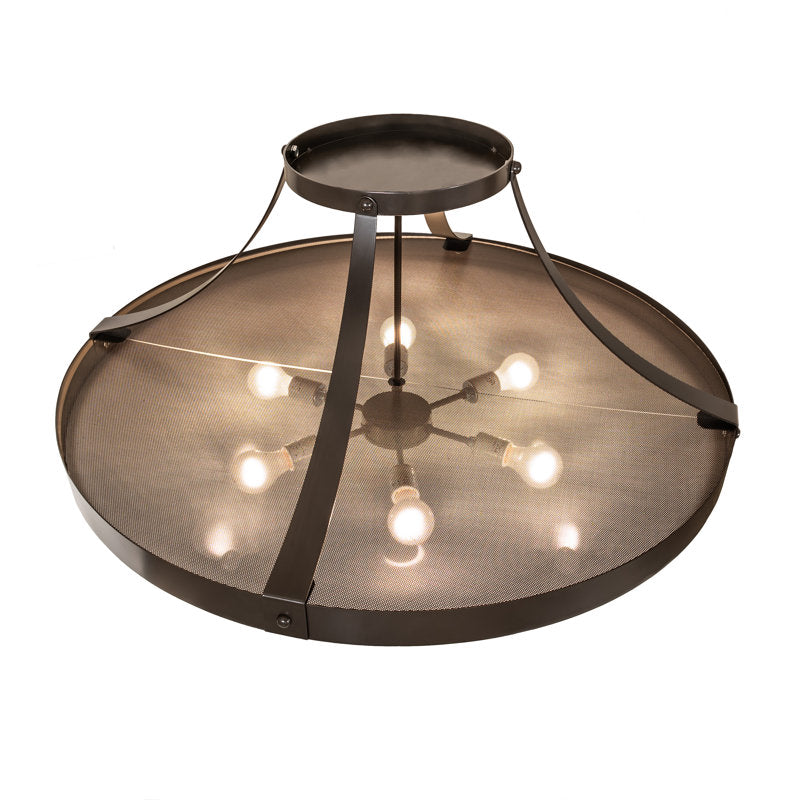 6 - Light Semi Flush Mount