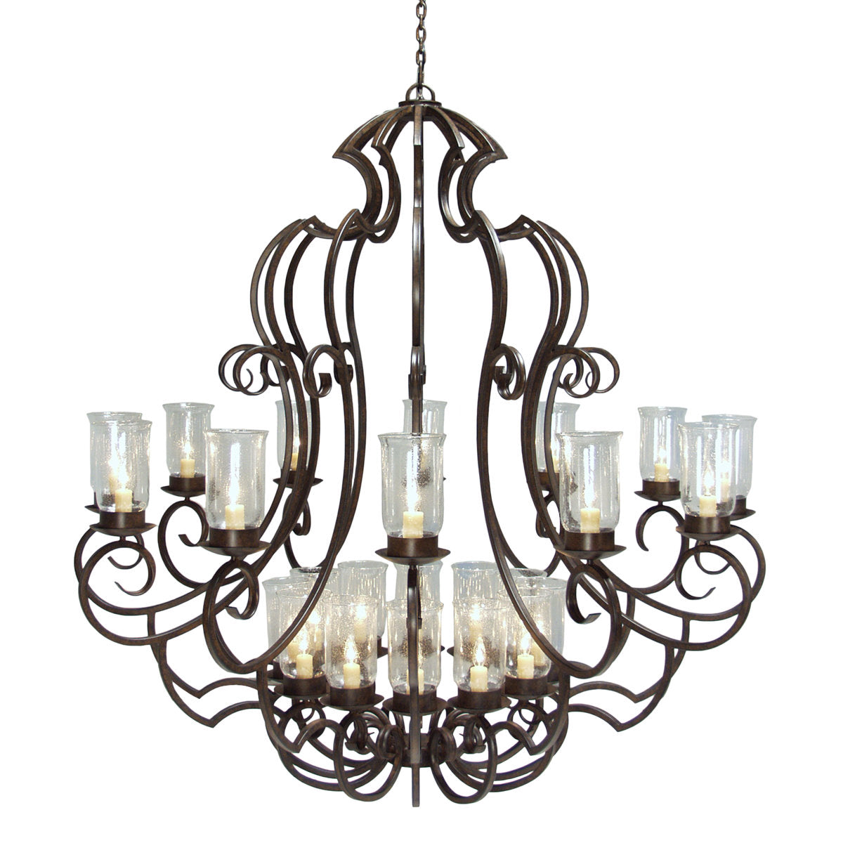 72"W CUSTOM 24LT CHANDELIER
